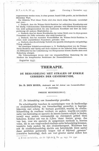 Eerste pagina van het artikel zoals het is gepubliceerd in het tijdschrift