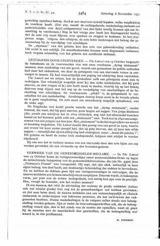 Eerste pagina van het artikel zoals het is gepubliceerd in het tijdschrift