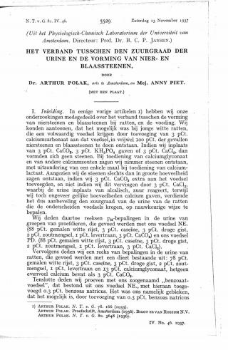 Eerste pagina van het artikel zoals het is gepubliceerd in het tijdschrift