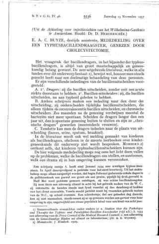 Eerste pagina van het artikel zoals het is gepubliceerd in het tijdschrift