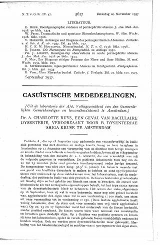 Eerste pagina van het artikel zoals het is gepubliceerd in het tijdschrift