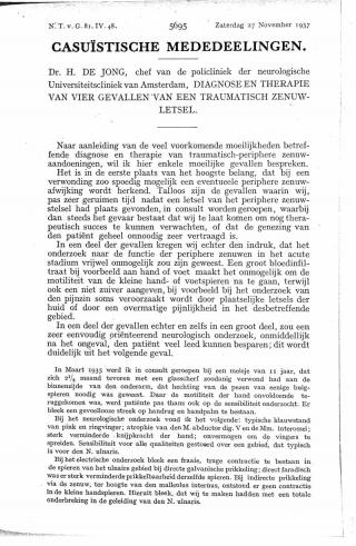 Eerste pagina van het artikel zoals het is gepubliceerd in het tijdschrift