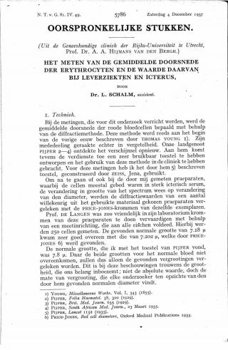 Eerste pagina van het artikel zoals het is gepubliceerd in het tijdschrift