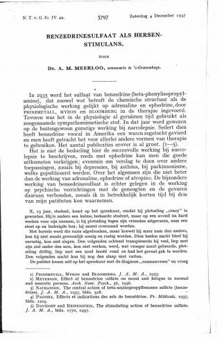 Eerste pagina van het artikel zoals het is gepubliceerd in het tijdschrift