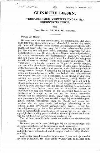 Eerste pagina van het artikel zoals het is gepubliceerd in het tijdschrift