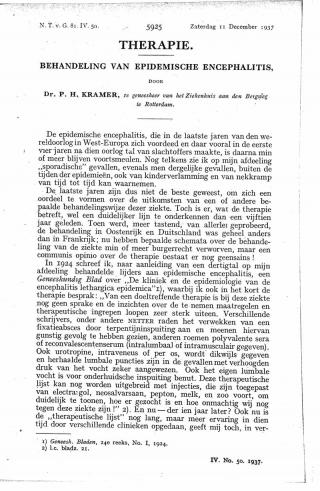 Eerste pagina van het artikel zoals het is gepubliceerd in het tijdschrift