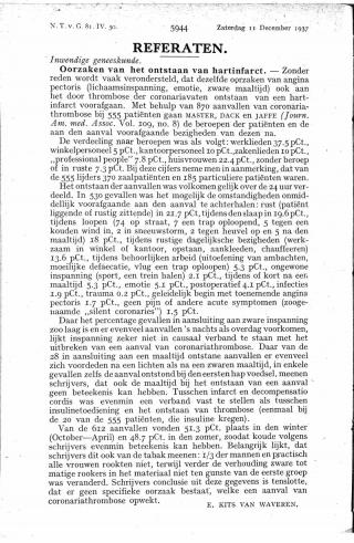 Eerste pagina van het artikel zoals het is gepubliceerd in het tijdschrift