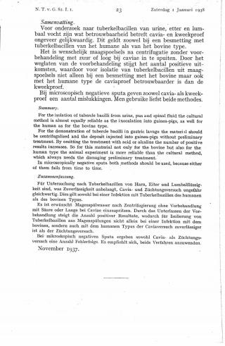 Eerste pagina van het artikel zoals het is gepubliceerd in het tijdschrift