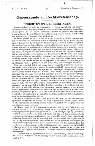 Eerste pagina van het artikel zoals het is gepubliceerd in het tijdschrift