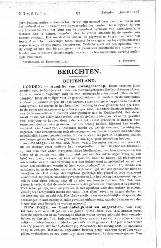 Eerste pagina van het artikel zoals het is gepubliceerd in het tijdschrift