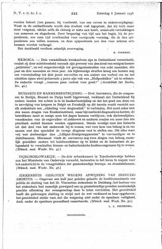 Eerste pagina van het artikel zoals het is gepubliceerd in het tijdschrift