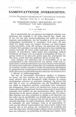 Eerste pagina van het artikel zoals het is gepubliceerd in het tijdschrift