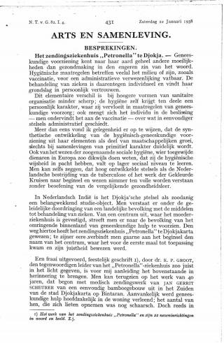 Eerste pagina van het artikel zoals het is gepubliceerd in het tijdschrift