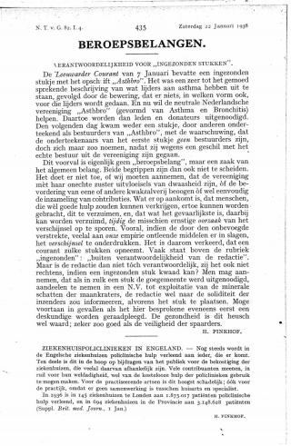 Eerste pagina van het artikel zoals het is gepubliceerd in het tijdschrift