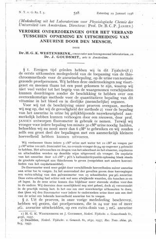 Eerste pagina van het artikel zoals het is gepubliceerd in het tijdschrift