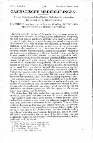 Eerste pagina van het artikel zoals het is gepubliceerd in het tijdschrift