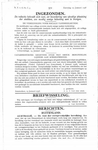 Eerste pagina van het artikel zoals het is gepubliceerd in het tijdschrift