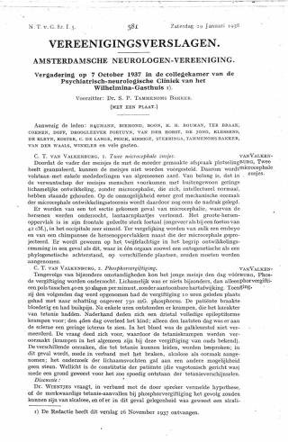 Eerste pagina van het artikel zoals het is gepubliceerd in het tijdschrift