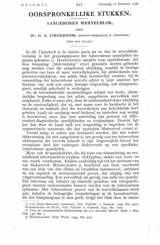Eerste pagina van het artikel zoals het is gepubliceerd in het tijdschrift