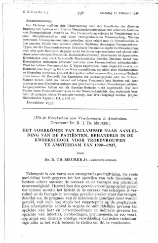 Eerste pagina van het artikel zoals het is gepubliceerd in het tijdschrift
