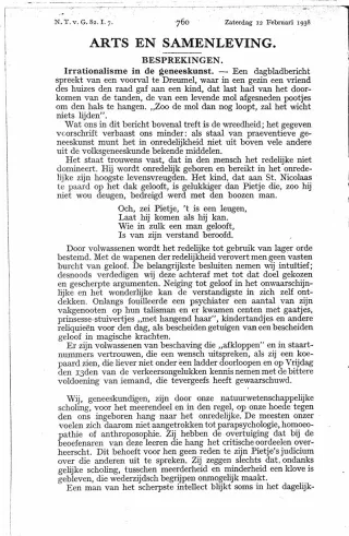 Eerste pagina van het artikel zoals het is gepubliceerd in het tijdschrift