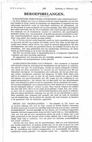 Eerste pagina van het artikel zoals het is gepubliceerd in het tijdschrift