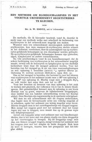 Eerste pagina van het artikel zoals het is gepubliceerd in het tijdschrift