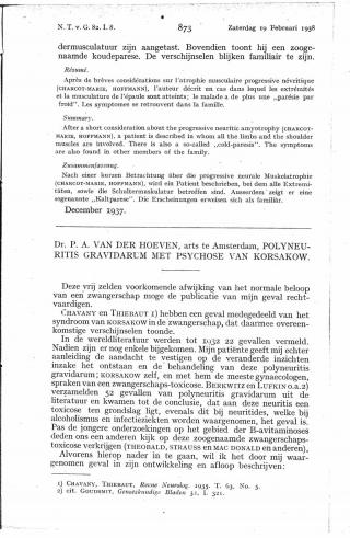 Eerste pagina van het artikel zoals het is gepubliceerd in het tijdschrift