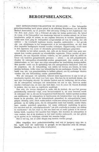 Eerste pagina van het artikel zoals het is gepubliceerd in het tijdschrift