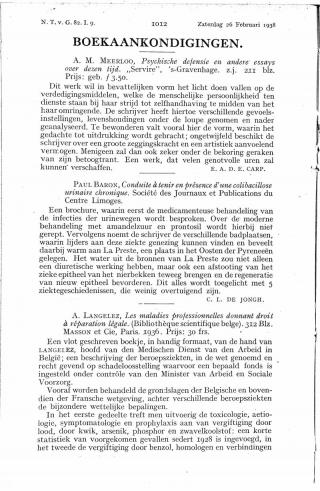 Eerste pagina van het artikel zoals het is gepubliceerd in het tijdschrift