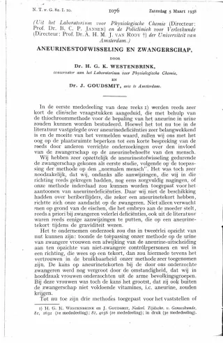 Eerste pagina van het artikel zoals het is gepubliceerd in het tijdschrift