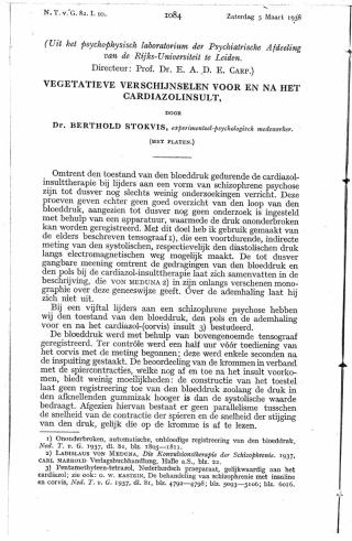 Eerste pagina van het artikel zoals het is gepubliceerd in het tijdschrift