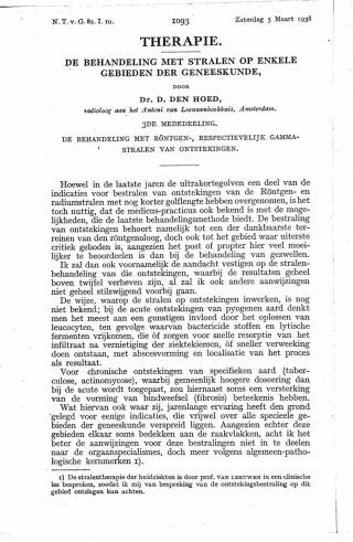 Eerste pagina van het artikel zoals het is gepubliceerd in het tijdschrift