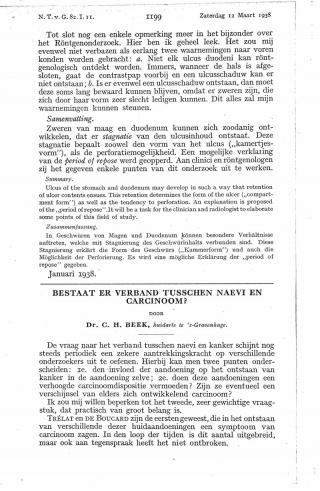 Eerste pagina van het artikel zoals het is gepubliceerd in het tijdschrift