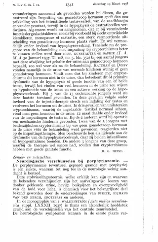 Eerste pagina van het artikel zoals het is gepubliceerd in het tijdschrift