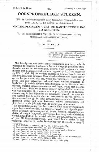 Eerste pagina van het artikel zoals het is gepubliceerd in het tijdschrift