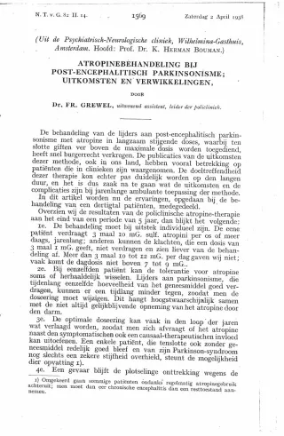 Eerste pagina van het artikel zoals het is gepubliceerd in het tijdschrift