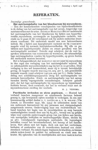 Eerste pagina van het artikel zoals het is gepubliceerd in het tijdschrift