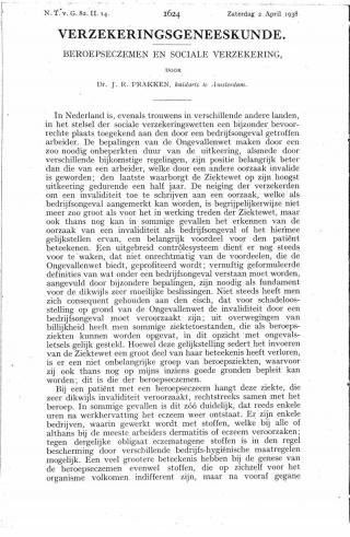 Eerste pagina van het artikel zoals het is gepubliceerd in het tijdschrift