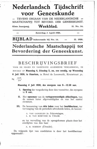 Eerste pagina van het artikel zoals het is gepubliceerd in het tijdschrift