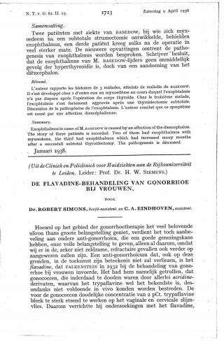 Eerste pagina van het artikel zoals het is gepubliceerd in het tijdschrift