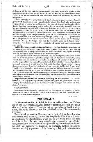 Eerste pagina van het artikel zoals het is gepubliceerd in het tijdschrift