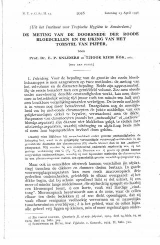 Eerste pagina van het artikel zoals het is gepubliceerd in het tijdschrift