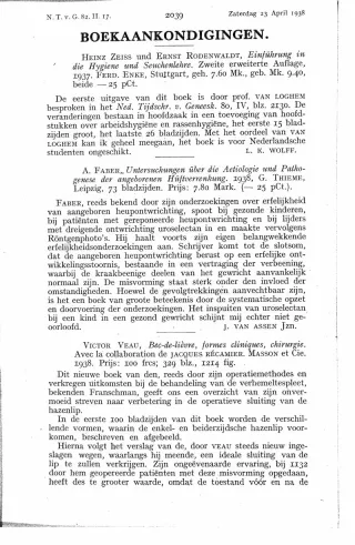 Eerste pagina van het artikel zoals het is gepubliceerd in het tijdschrift