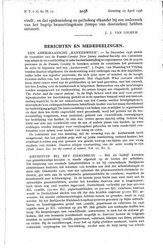 Eerste pagina van het artikel zoals het is gepubliceerd in het tijdschrift