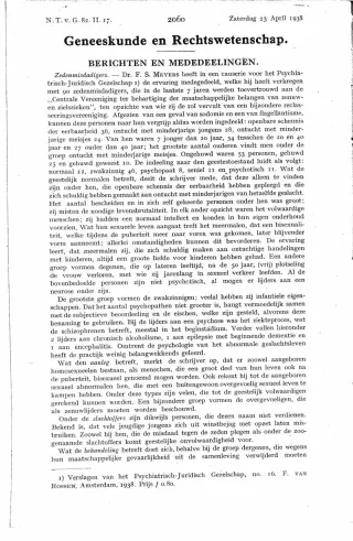 Eerste pagina van het artikel zoals het is gepubliceerd in het tijdschrift