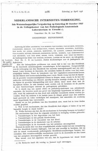 Eerste pagina van het artikel zoals het is gepubliceerd in het tijdschrift