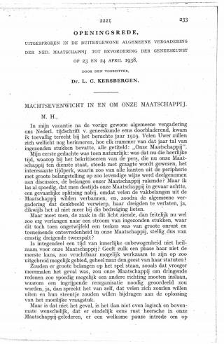 Eerste pagina van het artikel zoals het is gepubliceerd in het tijdschrift