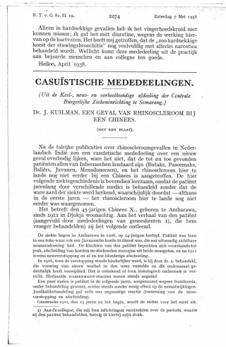 Eerste pagina van het artikel zoals het is gepubliceerd in het tijdschrift