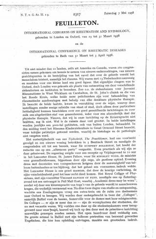 Eerste pagina van het artikel zoals het is gepubliceerd in het tijdschrift